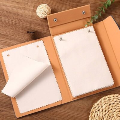 PU Leather A5 Size Fabric Sample Book Printed Textile Special Color Card Book