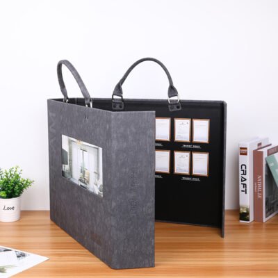 Promotional Brochure Catalog Sample Booklet Loose-leaf Binder with Metal Clip