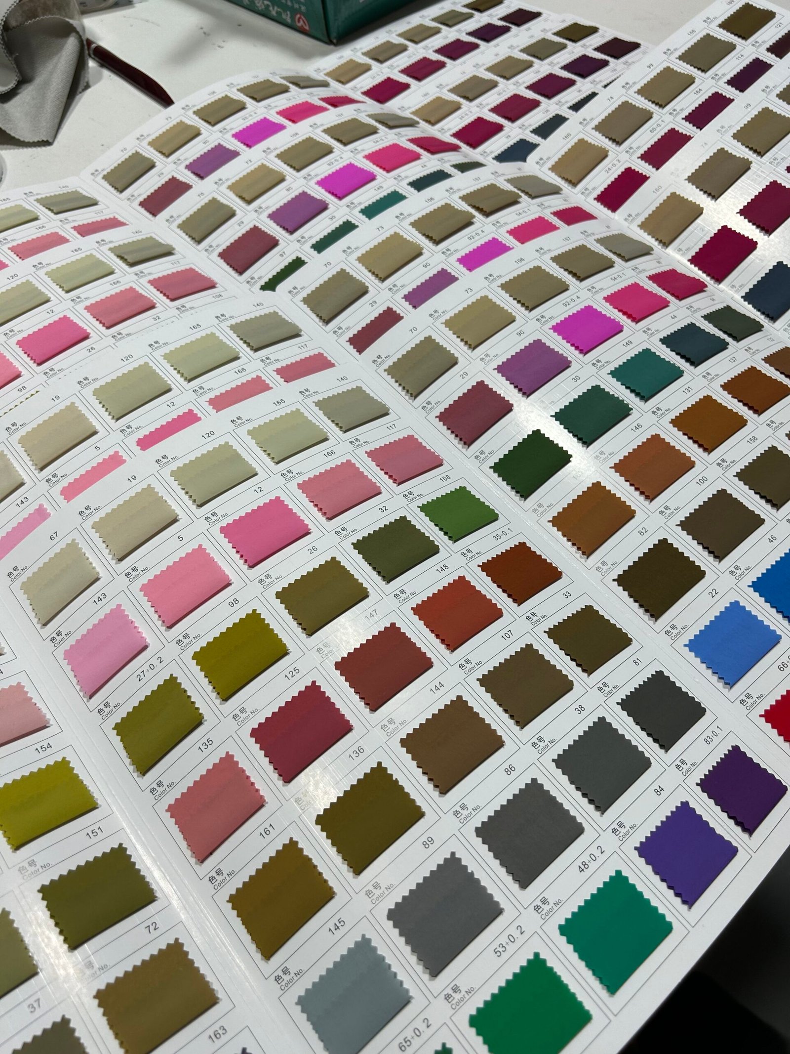 Fabric Color Card Book Fabric Sample Patches – Wenzhou Gangtong ...