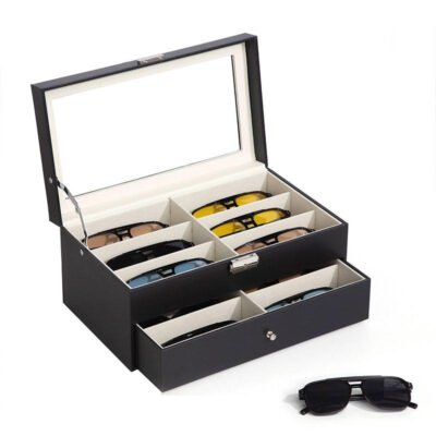 Custom 12-slot Double-layer Glasses Display Box